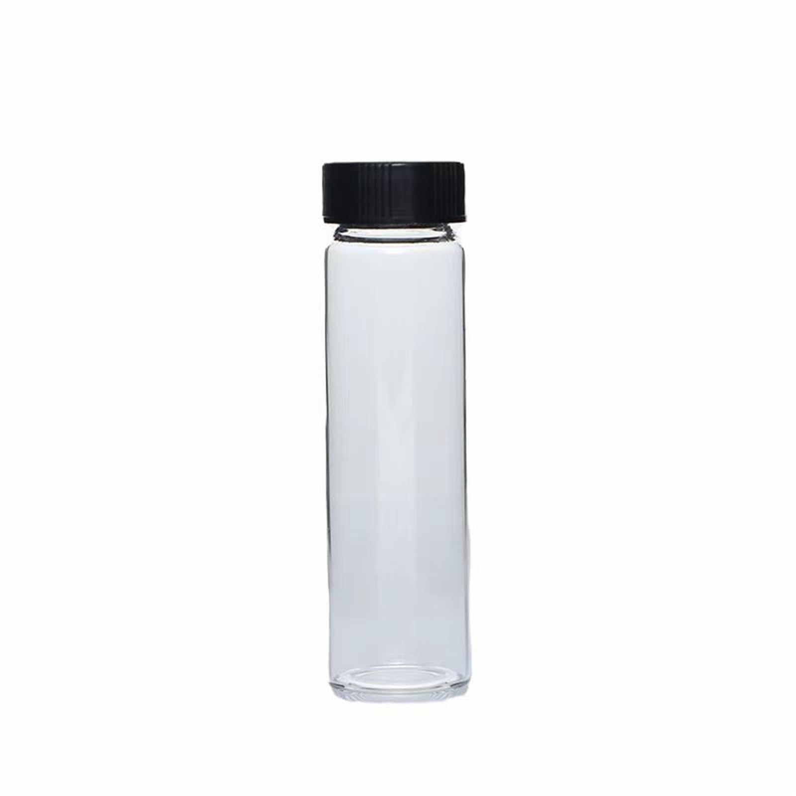 Frasco de vidrio para reactivos de laboratorio, Vial de muestra de vidrio medicinal, botella de reactivo de laboratorio transparente de 2 ml a 60 ml(3ml 100pcs)