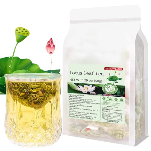 Lotus leaf tea 5.29 oz Tea bag Lotus fragrance Dense tea 荷叶茶150g