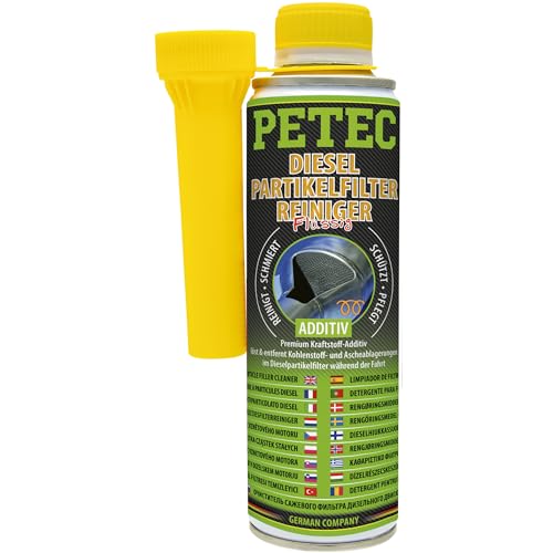 Petec Dieselpartikelfilter-Reiniger zum kontinuierlichen Reinigen des Dieselpartikelfilters von Dieselmotoren während der Fahrt, 300 ml