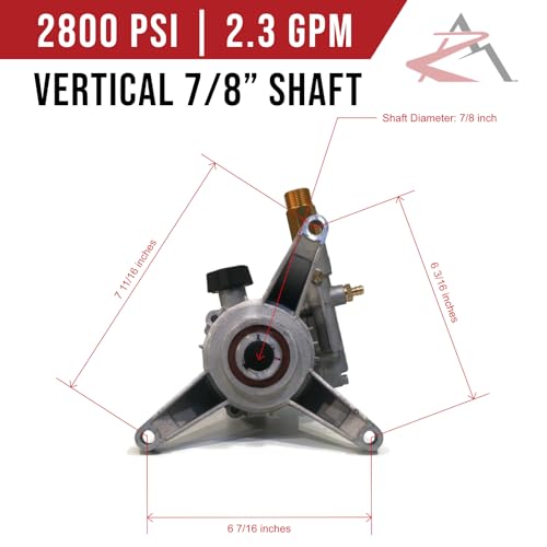 The ROP Shop 2800 psi Power Pressure Washer Water Pump Water Driver WGV2424 WGVH2322