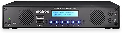 Matrox Accessory MVX-E6150-4 Maevex 6150 Quad 4K Enterprise Encoder HDMI USB Dual LAN Retail