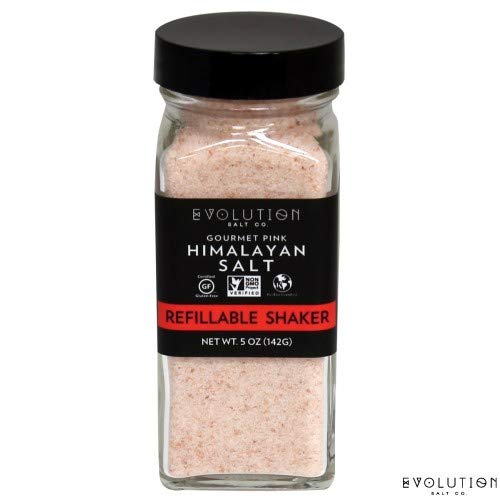 Evolution Salt Himalayan Salt Fine Gourment Pink 142g Refillable Shaker