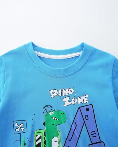 Image of AIWUHE Toddler T Shirts Cotton Summer Tshirts Boys Girls Short Sleeve Tee Tops Casual Graphic Clothes Crew Neck Shirts 2-6Y