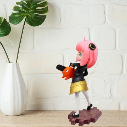 Image of FUNFOB Action Figure Height -17 Collectible for Anime Fans Manga Weeb PVC Multicolour Figurine | Anya with Pochita