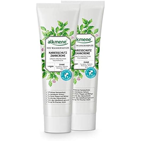 Alkmene Pasta de dientes con agua de menta orgánica Cover