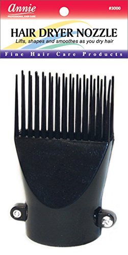 Amazon.com: Annie 3000 - Boquilla para secador de pelo, color negro :  Belleza y Cuidado Personal