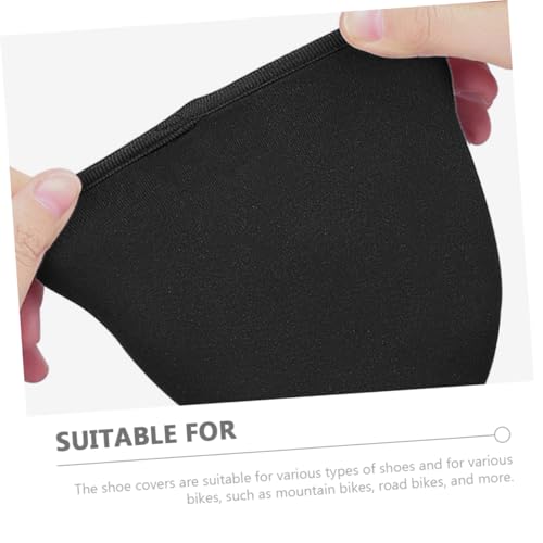 Cubiertas para zapatos de ciclismo a prueba de viento, cubiertas para dedos, calentadoras para ciclismo, overshoes cálidos para ciclismo al aire libre miniatura 6