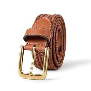 Amazon Essentials Men’s Tubular Stretch Weave Belt