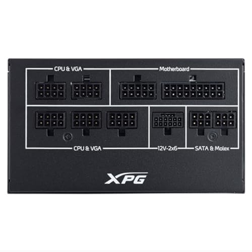 XPG Core Reactor II VE 650W 80 Plus Gold Fully Modular Power Supply, ATX 3.0/3.1 Compliant, 12WHP Cable, High Efficiency Gaming PSU (COREREACTORIIVE650G-BKCUS)
