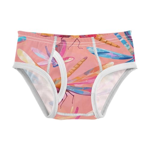 KLL Dragonfly Pattern Illustration Toddler Boy Pure Cotton Nighttime Underwear Cute Children Undies