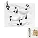 Magnesy na lodówkę z nutą muzyczną - Śliczne magnesy na lodówkę | Czarno-białe Małe magnesy na lodówkę do szafki, tablicy, biura