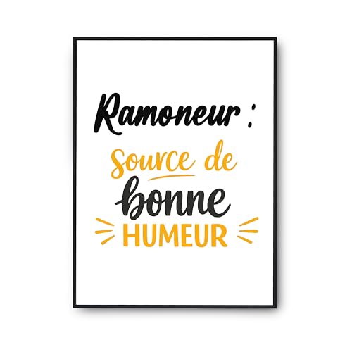 Affiche Ramoneur Otshirt : le cadeau humour anniversaire parfait pour vos proches