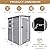 VINGLI 5x4 FT Outdoor Plastic Storage Shed, Patio Storage Bins with Weatherproof, Lockable Design with Large Capacity for Garden Tools, Toys, Light Grey
