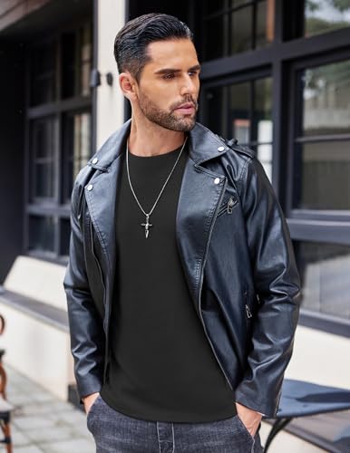 Ekouaer Camiseta Termica Hombre Ligero Camisa Manga Larga, Negro 3 Piezas, M