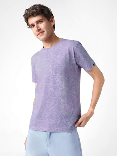 Image of Urbano Fashion Men's Printed Half Sleeve Slim Fit Cotton T-Shirt