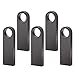 Produktbild USB-Stick 32GB Metall Memory Sticks 5 Stück Speicherstick USB-Flash-Laufwerk Wasserdichter Mini USB Flash Drive (Schwarz)