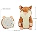 Qwifyu Talking Hamster, Interactive Stuffed Plush Animal Talking Toy Cute Sound Effects with Repeats Your Said Voice, Best Buddy for Kids Gift Age 3+ (Brown)