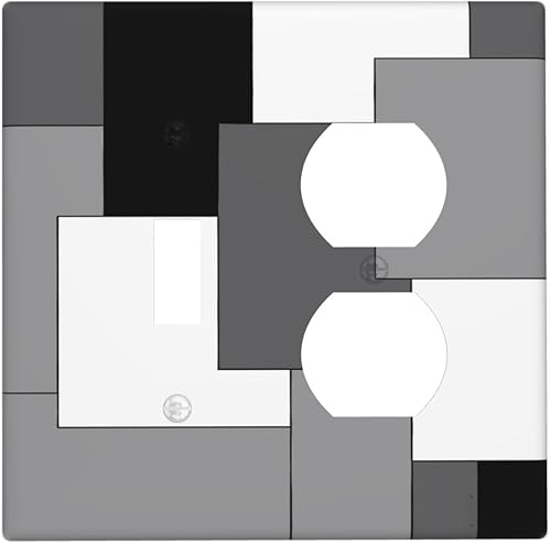 Miniatura 12 de Cubierta de Interruptor de Luz de Palanca de 1 Gang con Estampado de Bosque de Pinos Rústico Campestre, Cabaña Lodge Granero Bosque Forestal de