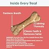 Bonies Natural Hip & Joint Formula Small-Sized Single Bone, Glucosamine & Omega Fatty Acids, Fresh Breath, Clean Teeth, Low Calories, Chicken Flavor, 15 Bones