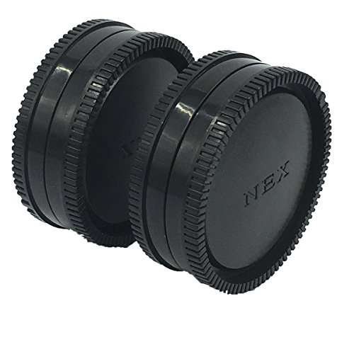 HomyWord 2 PACK Body Cap & Camera Rear Len Cover Set for Sony E-Mount NEX Mirrorless Sony Alpha A6500 A6300 a6000 a5100 a5000 a3000 - Image 4