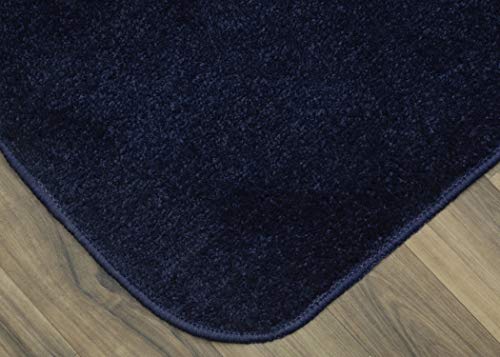 Garland Rug Gramercy Plush Polypropylene Washable Bath Rug Set, 3 Piece (Toilet Lid Cover, Contour Rug, 20\" x34\' Bath Rugs) Navy - Thumbnail 4