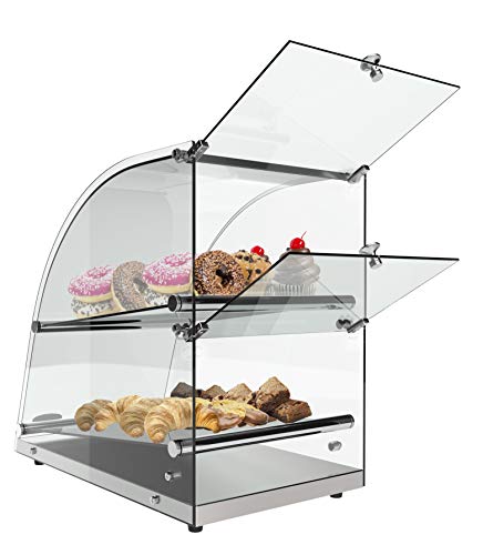 Image of KoolMore DC-2CN Bakery Display Case, 2.4 Cu. Ft - 2 Shelves