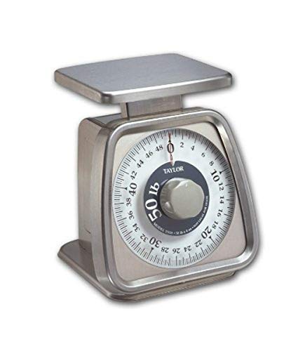 Taylor Precision Products Stainless Steel Analog Portion Control Scale 50-Pound