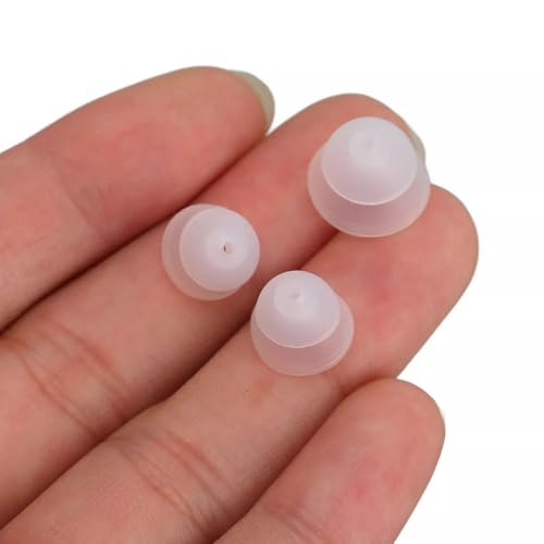 Image of FCS Pack of 2 Click Dome for Signia, A&M, audibene, Audio Service, HearUSA, TruHearing RIC and Instant Fit Click CIC /ITC Hearing Instrument. (8 /10 Double Dome)