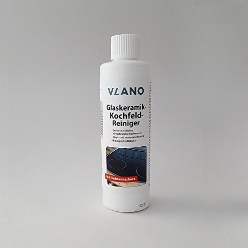 Profi Glaskeramik Ceran Kochfeld Reiniger 250 ml Ultra Stark für Küche Küchen-Reiniger entfernt kraftvoll Fett und Öl Braten spüren