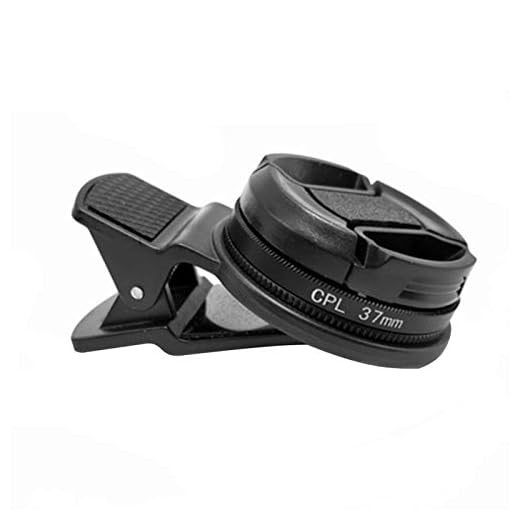 37mm CPL Phone Camera Lens, Universal Polarizer Clip-On Cellphone CPL Filter Compatible with iPhoneSamsung/Android Smartphones
