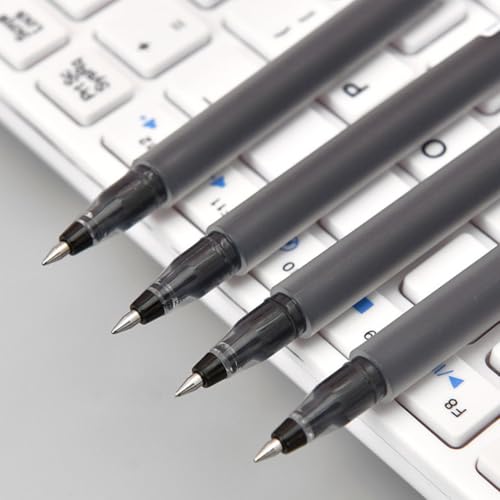 10 bolígrafos gel roller negro tinta líquida 0.5mm miniatura 6