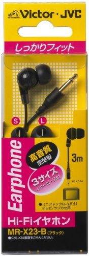 Amazon.co.jp: JVC MR-X23-B カナル型イヤホン Hi-Fi ブラック
