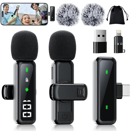 LONGCHOICEPRO Wireless Lavalier Microphone for iPhone