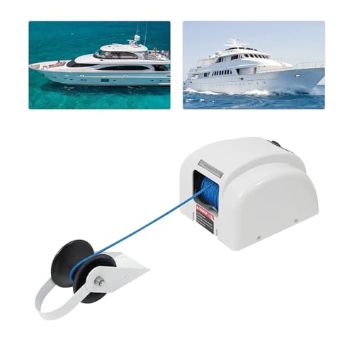 Winche eléctrico ancla barco 25 LBS con control remoto miniatura 2