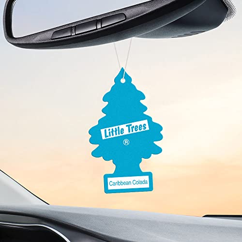 Image of LITTLE TREES Air Freshener, Hanging Tree, Caribbean Colada | Long Lasting Scent | For Auto or Home | 24 Count, Pack of 36
