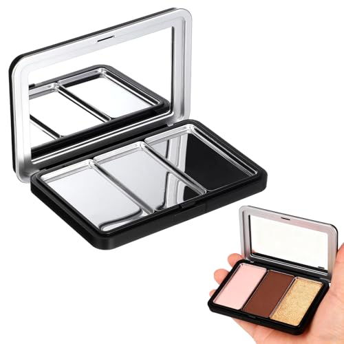Luxshiny Empty Eyeshadow Palette: Refillable Magnetic Makeup Palette with Mirror