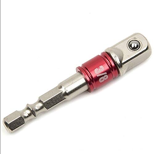 Drill Set bit 1 Pc Wrench Socket Adapter Drill Bit Hex Shank 1/2 1/4 3/8 with Steel Balls Driver Drill Impact Socket Extension Bit Adapter Drill Collet Adapter(3 in 8)