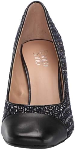 Franco Sarto Women's ROLLER2 Shoe, Black/Navy Fabric, 6 M US | Image 1