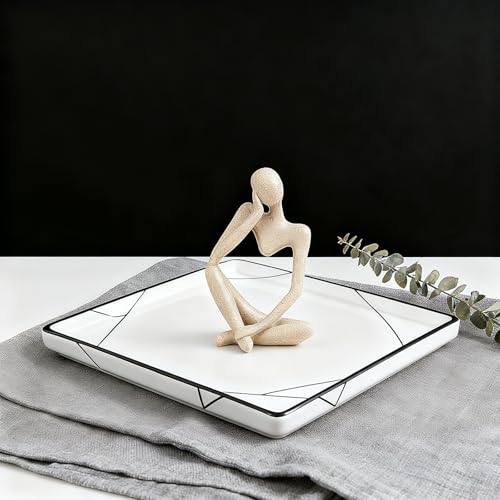 Estatua Decorativa Thinker de Resina Abstracta miniatura 4