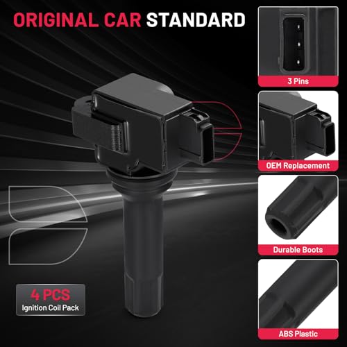 Image of BDFHYK Ignition Coil Packs Compatible with Subaru 2011-2012 Forester 2.5L H4, 2012 Impreza 2.0L H4,Coil for UF664 GN10726 C876 22433AA630 Set of 4