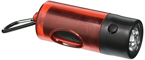 KOLE IMPORTS Dispensador de Bolsas de residuos para Mascotas Linterna LED