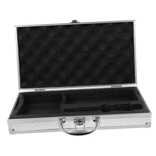 ibasenice Aluminum Tool Box Foam Lightweight Briefcase Metal Suitcase Men's Briefcases