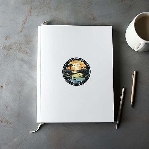 Image of Everglades National Park Sticker - Waterproof Vinyl Decal for Car Bumper, Laptop, Luggage, Water Bottle, Wall, and Window, Size - 3'' X 3''