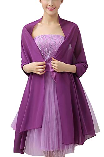 YAOMEI Mujer Bufanda Chales Estolas Gasa, Mujer Mantón...