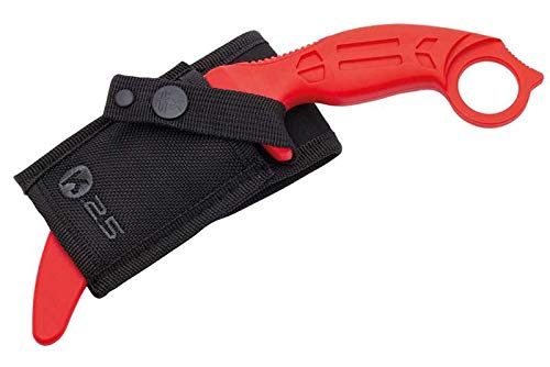 K25 Cuchillo Entrenamiento Rojo. H: 10.6