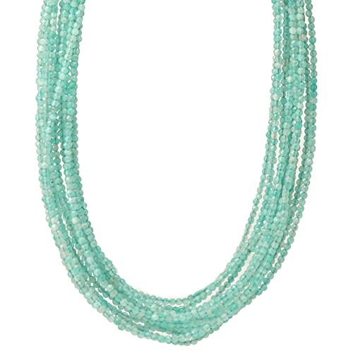 アマゾナイト 天然石 2mm Amazonite 多面カット タイニー ビーズ N 天然石 丸 穴あき 1連 約38cm アクセサリー パーツ 材料 素材 2ミリ