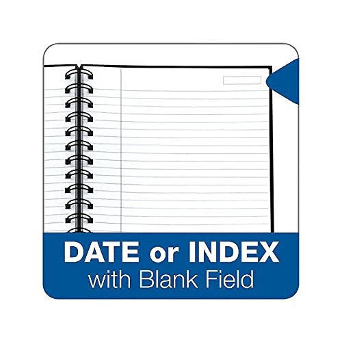 Tops 25330 Exec Notebook,20Lb,Wirebound,96 Shts,8-1/4-Inch X5-7/8-Inch,Bk/Gy #TOP5