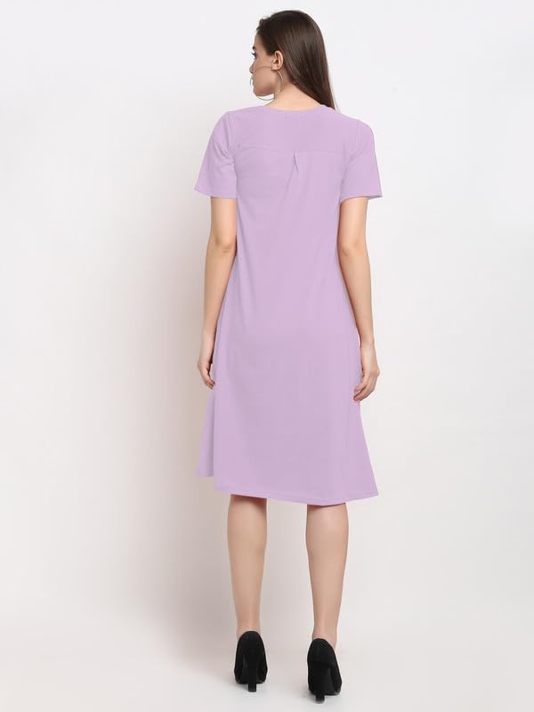 Image of Women's A-Line Cotton Midi Dress