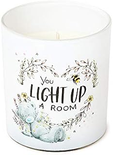 Me to You Tatty Teddy 'You Light Up A Room' Soy Wax Scented Candle in a Gift Box, 200g - Official Collection,Blue,grey