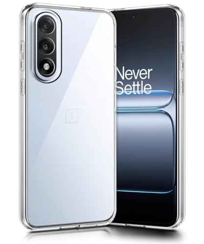 Image of WOW IMAGINE Transparent Back Cover Case for 1+ OnePlus Nord 5 | Raised Bumps for Full Device & Camera Protection Shockproof TPU Silicone Back Case Mobile Cover - Transparent